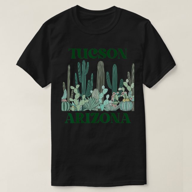 Camiseta Green Tucson Arizona barba fuerte  (Diseño del anverso)