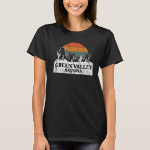 Camiseta Green Valley AZ Arizona Vintage sunset cactun moun