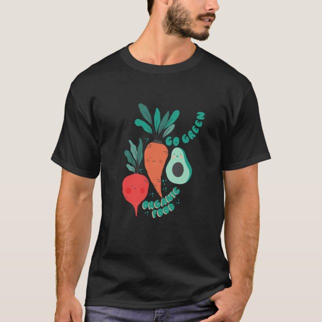 Camiseta Green Vegan Plastic Free Save Earth 1 (Anverso)