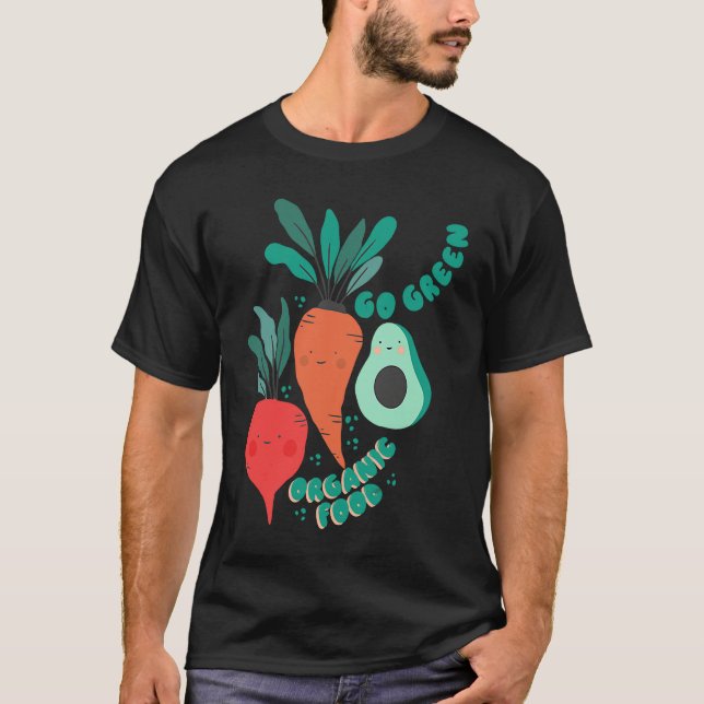 Camiseta Green Vegan Plastic Free Save Earth  2 (Anverso)