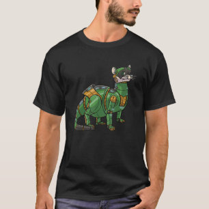 Camiseta Green Weasel Robot Cyberpunk Guay Animal Robot Tee