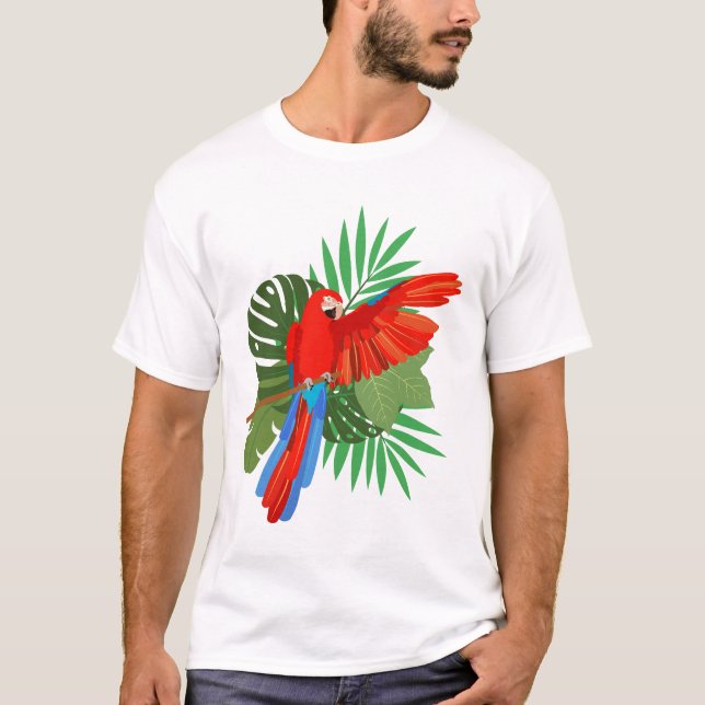 Camiseta Green Winged Macaw (Anverso)
