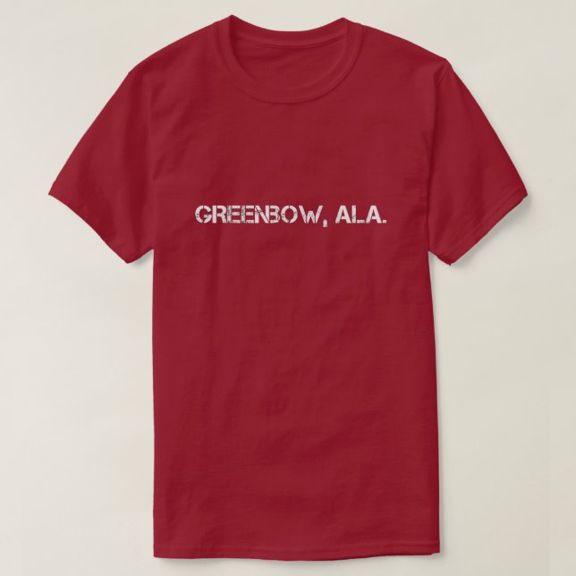 Camiseta GREENBOW Alabama (Diseño del anverso)