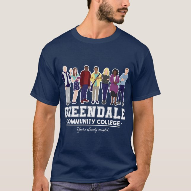 Camiseta Greendale Community College retro (Anverso)