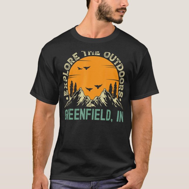 Camiseta Greenfield Indiana Explora El Exterior (Anverso)