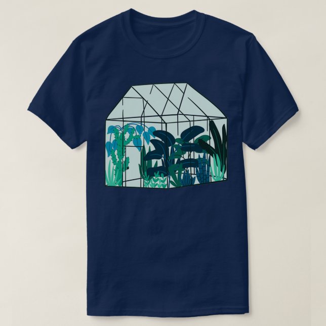 Camiseta Greenhouse Building Nature Hanging Planters Greenh (Diseño del anverso)