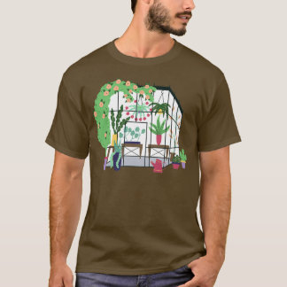 Camiseta Greenhouse Building Nature Hanging Planters Greenh