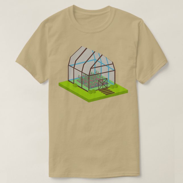 Camiseta Greenhouse Building Nature Hanging Planters Greenh (Diseño del anverso)