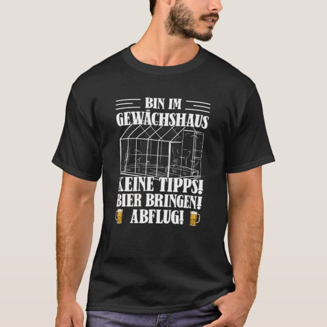 Camiseta Greenhouse Garden Beer Hobby Gardener Gardening De (Anverso)