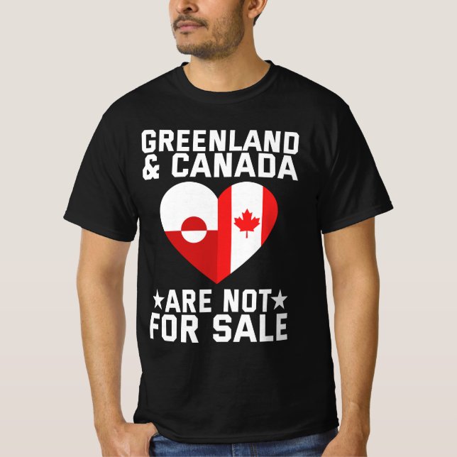 Camiseta Greenland And Canada Are Not For Sale (Anverso)