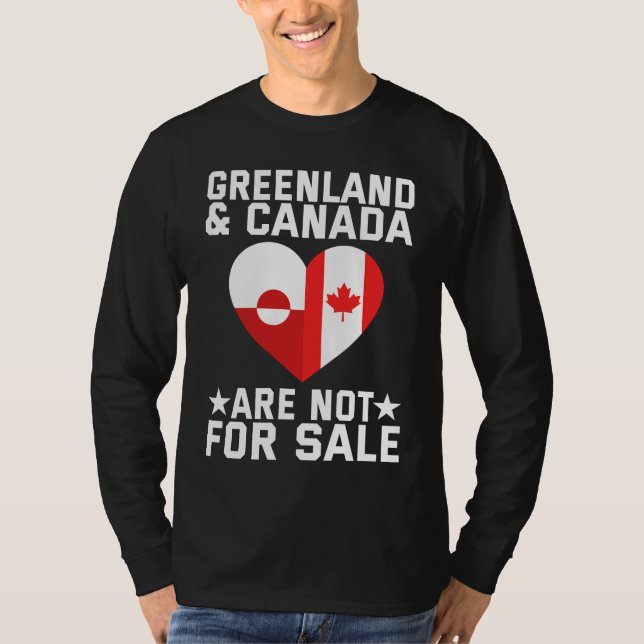 Camiseta Greenland And Canada Are Not For Sale (Anverso)