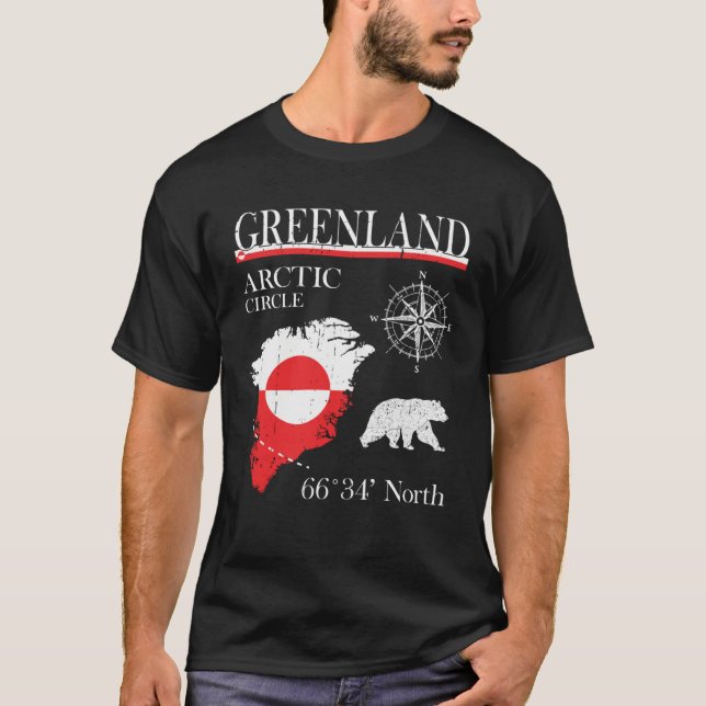 Camiseta Greenland Arctic Circle  Polar Circle North Grönla (Anverso)