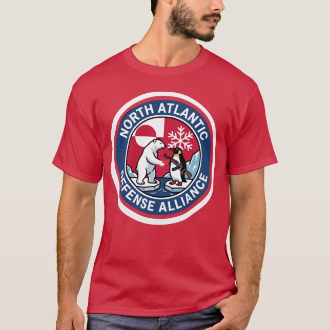 Camiseta Greenland Defense Front North Atlc Defense Allianc (Anverso)