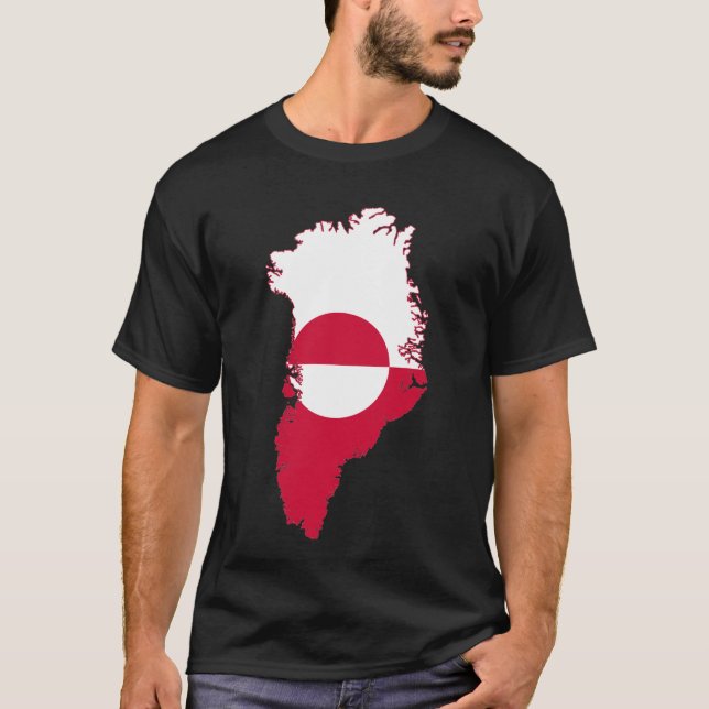 Camiseta Greenland- flag in country (Anverso)