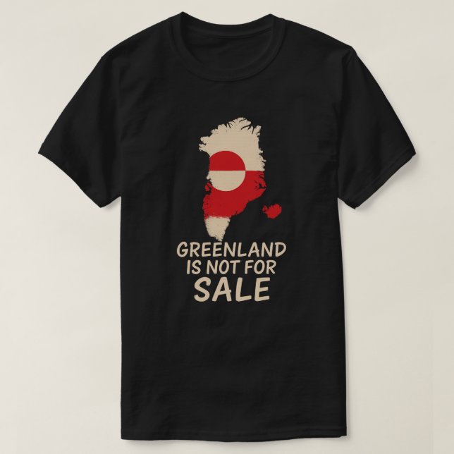 CAMISETA GREENLAND IS NOT FOR SALE (Diseño del anverso)