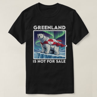 Camiseta Greenland Is Not For Sale Polar Bear Aurora