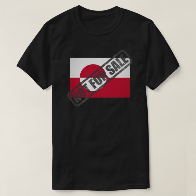 Camiseta Greenland Not For Sale  (Diseño del anverso)