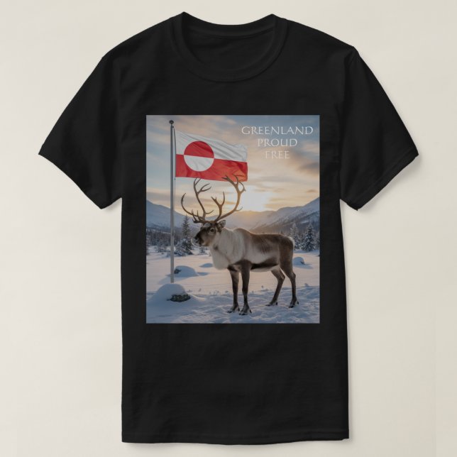 Camiseta GREENLAND Proud and Free (Diseño del anverso)