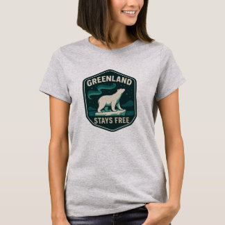 Camiseta GREENLAND STAYS FREE Badge