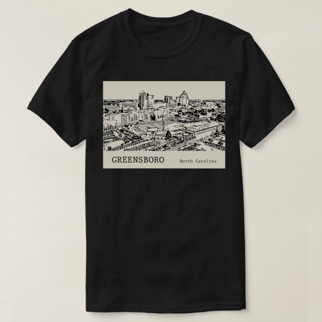 Camiseta Greensboro North olina 3 (Diseño del anverso)