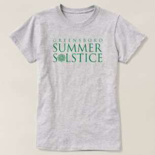 Camiseta Greensboro Solsticio de Verano Simple Verde sobre 