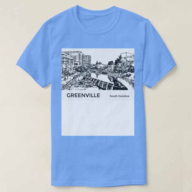 Camiseta Greenville South olina (Diseño del anverso)