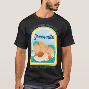 Camiseta Greenville Souvenir Turístico SC Peach de South ol