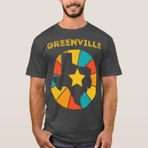 Camiseta Greenville Texas Vintage Distresres Souvenir 1