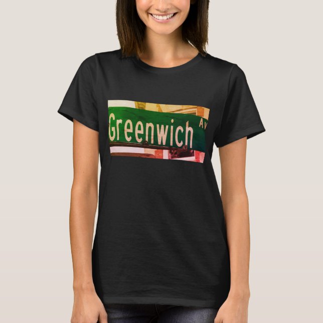 Camiseta Greenwich Ave, Greenwich, CT T-Shirt (Anverso)