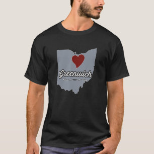 Camiseta GREENWICH Ohio OH City State Estados Unidos