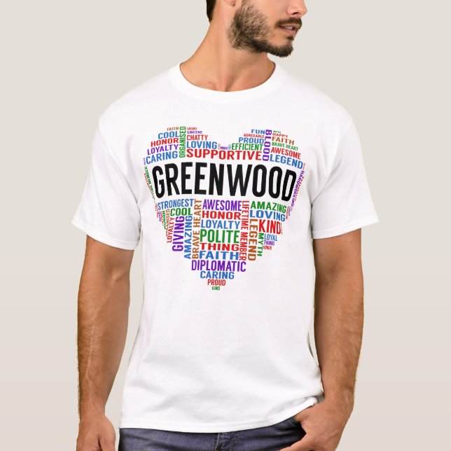 Camiseta GREENWOOD Legend Heart (Anverso)