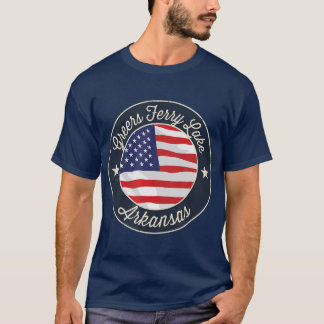 Camiseta Greers Ferry Lake Patriotic Arkansas Souvenir