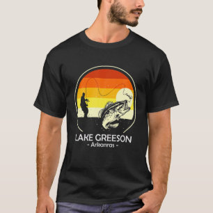 Camiseta GREESON ARKANSAS Gracioso Campamento de pesca Vera