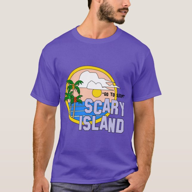 Camiseta Greetings From Scary Islandhe Peach Fuzz (Anverso)