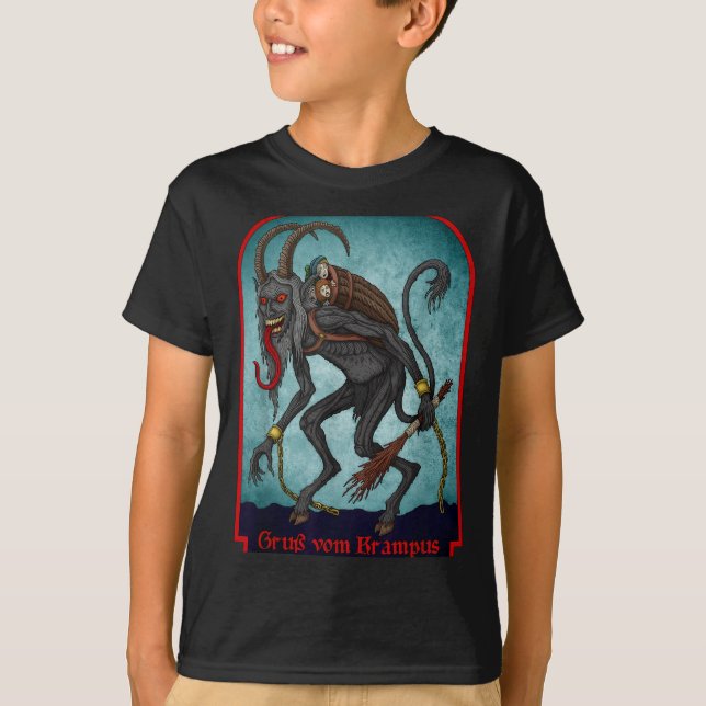 Camiseta Greetings From Ss Vom Krampus Christmas Festive Ho (Anverso)