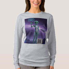 Camiseta Greetings Human Women's Long Sleeve