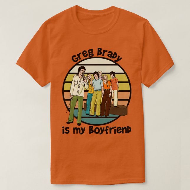 Camiseta Greg Brady Es Mi Novio (Diseño del anverso)