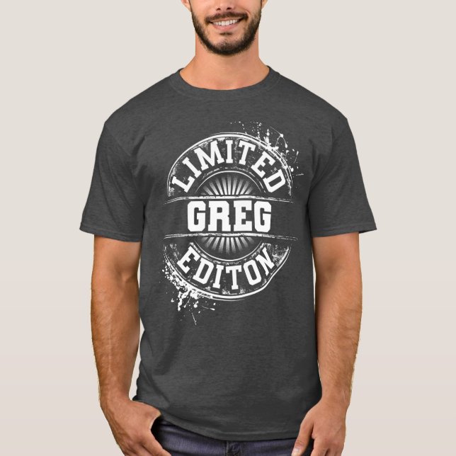 Camiseta GREG Limited Edition Funny Nombre personalizado (Anverso)