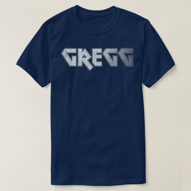 Camiseta Gregg metalizado intenso (Diseño del anverso)