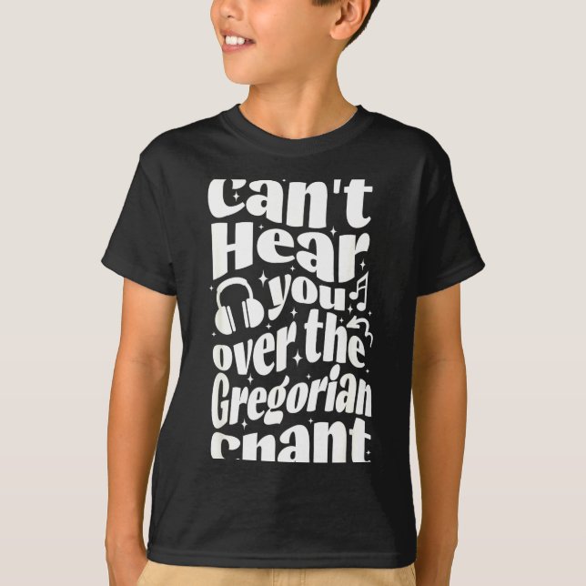 Camiseta Gregorian Chant Funny Catholic Traditional Latin M (Anverso)