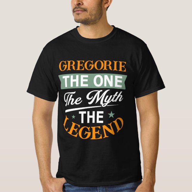 Camiseta Gregorie El Único El Mito La Leyenda (Anverso)