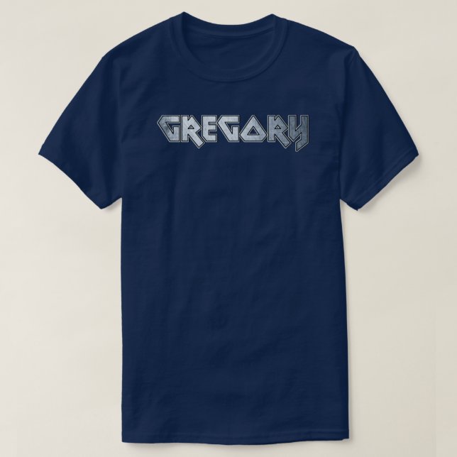 Camiseta Gregorio metalizado fuerte (Diseño del anverso)