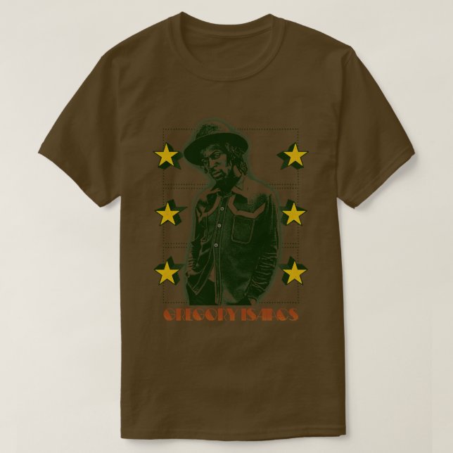 Camiseta Gregory Isaacs Original Retro Fan Art (Diseño del anverso)