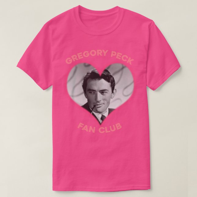 Camiseta Gregory Peck Fan Club (Diseño del anverso)