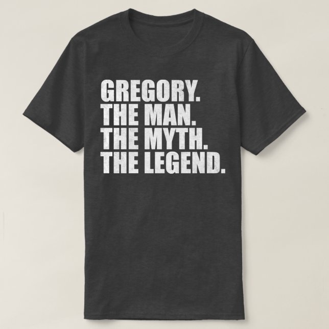 Camiseta GregoryGregory Nombre Gregory dado nombre (Diseño del anverso)