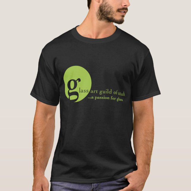 Camiseta Gremio de cristal del arte del T de los hombres de (Anverso)