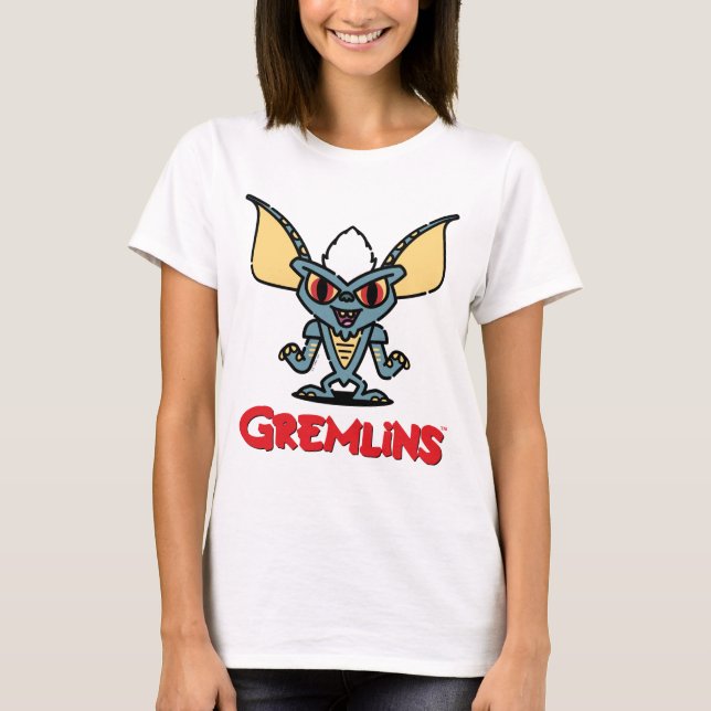 Camiseta Gremlins | Caracteres de comic de banda corta (Anverso)
