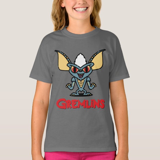 Camiseta Gremlins | Caracteres de comic de banda corta (Anverso)
