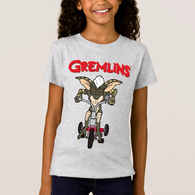 Camiseta Gremlins | Triciclo de franjas (Anverso)