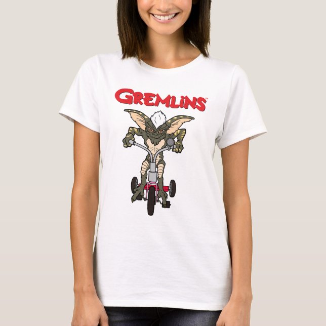 Camiseta Gremlins | Triciclo de franjas (Anverso)